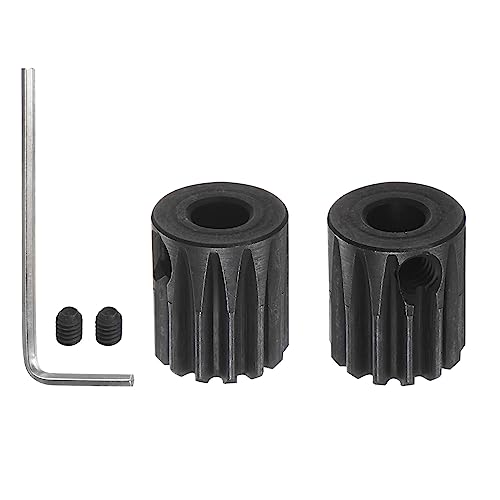 HARFINGTON 32P Hardened Pinion Motor Gear Set 2pcs 13T 14T Fit 5mm RC Motor Shaft 0.8 Metric Pitch 32 Pitch Gears for RC Car, with Hex Key - style: 13T 14T