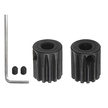 HARFINGTON 32P Hardened Pinion Motor Gear Set 2pcs 13T 14T Fit 5mm RC Motor Shaft 0.8 Metric Pitch 32 Pitch Gears for RC Car, with Hex Key - style: 13T 14T