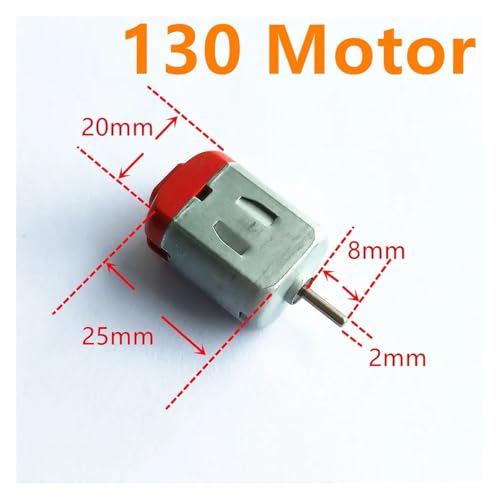 DC Motors Micro Mini 130 390 R260 R280 N20 Brush DIY Model Toy Fan Cars Drones Robotics Hand Drills(130 Motor) - color: 130 Motor