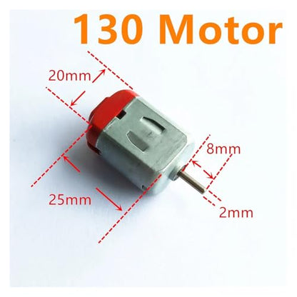 DC Motors Micro Mini 130 390 R260 R280 N20 Brush DIY Model Toy Fan Cars Drones Robotics Hand Drills(130 Motor) - color: 130 Motor