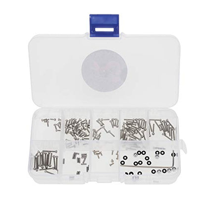 MEUS Racing Stainless Steel Full Car Screws Screw Box Set for Axial SCX24 90081 Model Car Accessories
