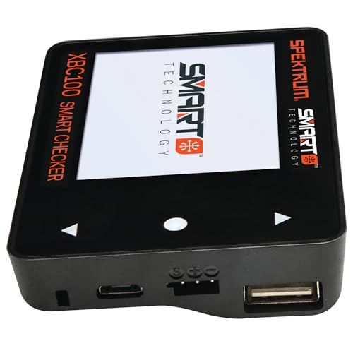 Spektrum XBC100 Smart Battery Checker & Servo Driver for RC: SPMXBC100, Black