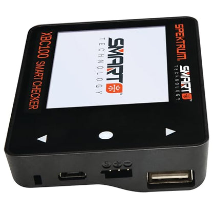 Spektrum XBC100 Smart Battery Checker & Servo Driver for RC: SPMXBC100, Black