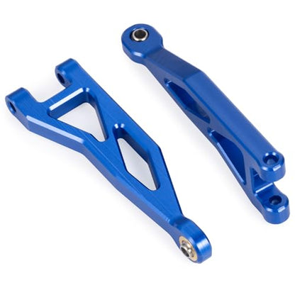 Rear Upper&Lower Suspension Arms for ARRMA 1/18 Typhon Granite Grom | 380 Brushed 4X4 Monster Truck 4 PCS/Set Blue Aluminum Upgrades Parts - color: Blue