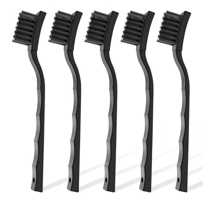 Anti Static Brush Kit,5PCS ESD Brush for Electronics Cleaning,ESD-Safe Nylon Bristles PCB Cleaning Brush,Static Dissipative Keyboard Cleaning Brushes Set for PC Motherboard Circuit Board Components
