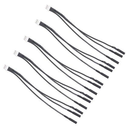 RC Brushless Motor ESC Connection Cable – 5pcs Universal 2.0mm Banana Plug to 3P Plug Adapter for KYOSHO Mini-Z, AXIAL SCX24, RC Car, Brushless ESC, Motor Wiring