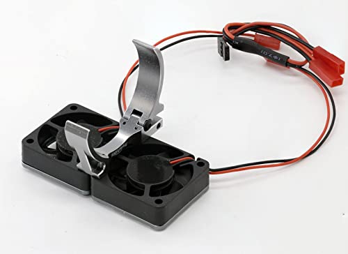 Powerhobby Aluminum Heatsink 1/5 Dual High Speed Cooling Fans w/Covers (Gunmetal) - color: GunMetal