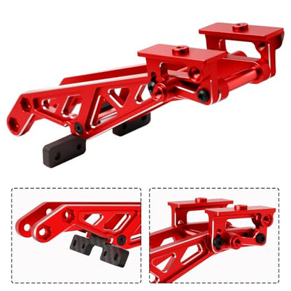Aluminum RC Rear Wing Mount Upgrades for 1/8 Arrma Kraton V6 6S BLX EXB,Notorious 6S BLX,Replace#ARA320758 (Red) - color: Red