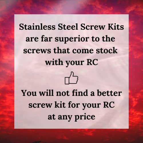 RCScrewZ Tekno RC Short Course Truck SCT 410.3 Stainless Steel Screw Kit, Complete Replacement Set for RC Car Rusted and Stripped Screws, Quality Upgrade, Assembled in USA. tek008 for Tekno RC TKR5507