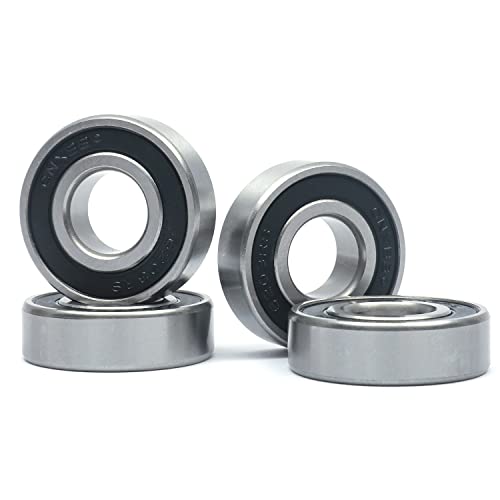 10 PCS 6203-2RS Double Rubber Sealed Deep Groove Ball Bearings 17x40x12mm, Deep Groove Ball Bearing ABCE-3 Pre-Lubricated, Chromium Bearing Steel (6203-2RS, 10) - size: 6203-2RS