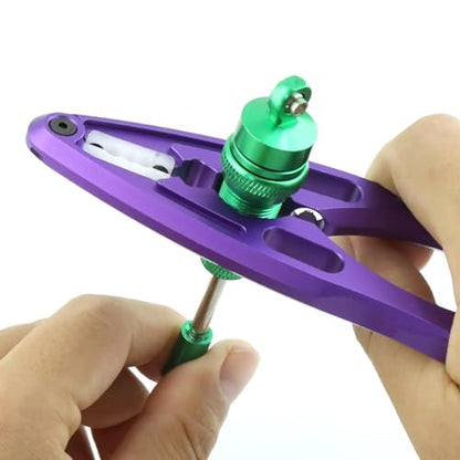 RC Car Toys For 1/8 1/10 1pc 6 IN 1 Metal Shock Absorber Pliers Rod Ball Clamp Multi-function Tool RC Crawler Car(Purple) - color: Purple