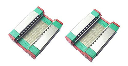 TEN-HIGH MGN9 60mm Linear Guide Rail Linear Motion Slide Rails Linear Motion Products, for 3D Printer and CNC Machine, 2pcs Rails + 2pcs MGN9C Block Bearings - size: 60mm, style: MGN9