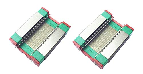 TEN-HIGH MGN9 70mm Linear Guide Rail Linear Motion Slide Rails Linear Motion Products, for 3D Printer and CNC Machine, 2pcs Rails + 2pcs MGN9C Block Bearings - size: 70mm, style: MGN9
