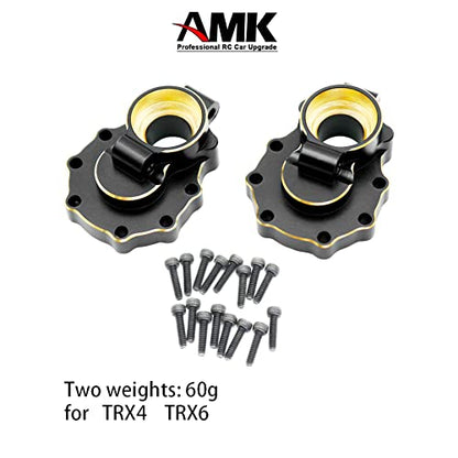 Brass Counter Weight Axle Housing Black Coating TRX4 Portal Axle Housing for 1/10 RC Crawler TRX6 TRX4 Bronco Defender Upgrade (K) - color: K