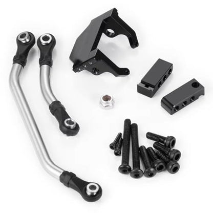 Rc Accessories for TRX-4M 1/18 Aluminum Axle Servo Mount & Stainless Steel Steering Linkage W/Plastic Ball Head RC Crawler Car Parts