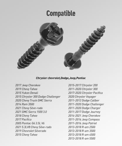 5PCS Air Filter Box Screws,Car Accessories Rust and Moisture Resistant Fastener Repair Accessories Retaining Bolts,Automotive Replacement Fastener Repair Parts,Used to Fix the Air Filter box