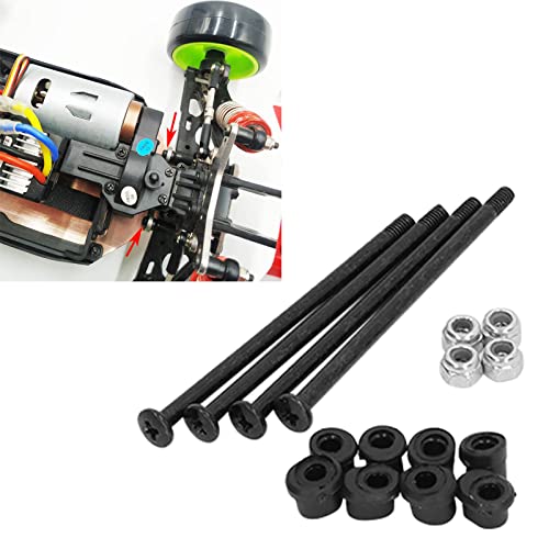 RC Screw Kit, High Precision Steel Components for RC Crawler Upgrades, Steel RC Crawler Parts, Durable Screws, Nuts, Shaft Sleeves for 144010 144002 124016 124017 Cars Repair and Performance