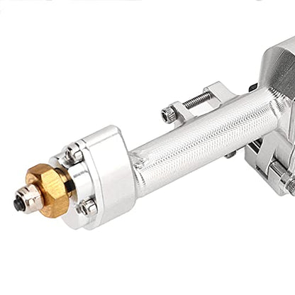 RiToEasysports SCX24 Portal Axle Upgrade Kit, CNC Machined Aluminum Alloy Front Rear Axle Assembly with Hardened Steel Gears for Axial 1/24 RC Crawler Car (Silver) - color: Silver