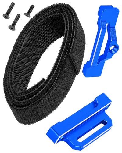 RC Tall Battery Holder Mount Hold Down Upgrades Part for 1/10 Slash 2WD/Slash 2WD VXL/F0rd F-15O Raptor 2WD,Aluminium Battery Mount Plate Tray Battery Holder Mount,#5827 Navy Blue - color: Navy Blue(for 1/10)