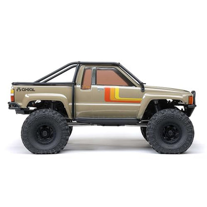 Axial SCX10 III 1987 Toyota SR5 4X4 RC Truck 1/10, Tan | RTR Brushed Rock Crawler, AXI-2062T1, Lipo Battery and Charger Not Included - color: Tan