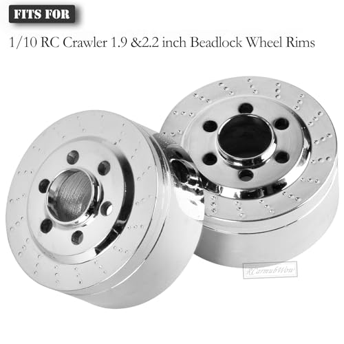 RC Stainless Steel Heavy Duty Wheel Weights 100g Counterweight Upgrades Part for 1/10 RC Crawler SCX10 1.9" 2.0" Beadlock Wheels Balance Weights,4pcs