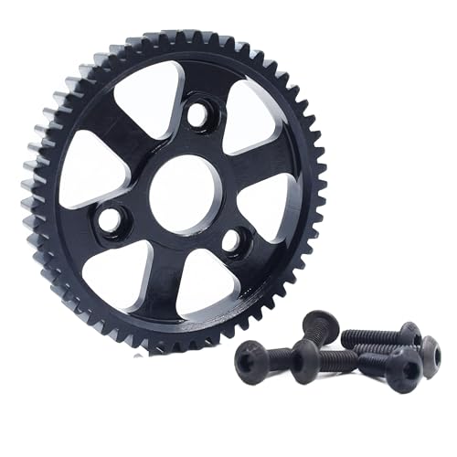 Hardened Steel 54T Spur Main Gear for 1/10 Traxxas Slash Replace#3956(1PC) | Fits for Traxxas Rustler Traxxas Stampede Platinum 4x4 VXL 2WD Jato Rally E-REVO Summit T-Maxx,CNC Machined,High Precision, - size: 1PC