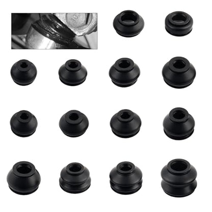 14PCS Car Tie Rod Boot Kit,Rubber Ball Joint Boot Replacement Set for Waterproof & Dustproof Protection,Multi-Size Tie Rod End Boots Fits Suspension & Steering Systems (14PCS) - color: 14PCS