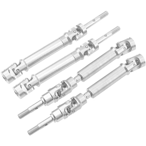 2Pairs Vgoohobby Stainless Steel Front & Rear Drive Shaft CVD Driveshaft Upgrades Parts Compatible with Traxxas Slash 4X4/Stampede 4X4/Rustler 4X4 Hoss RC Truck Car