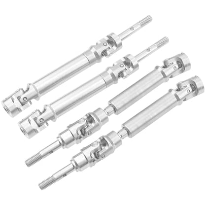 2Pairs Vgoohobby Stainless Steel Front & Rear Drive Shaft CVD Driveshaft Upgrades Parts Compatible with Traxxas Slash 4X4/Stampede 4X4/Rustler 4X4 Hoss RC Truck Car