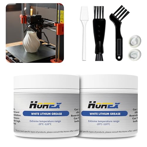 2pcs 3D Printer Lithium Grease 3.53oz Lubricant Printing Machine Lead Screw Gear Lubricating Reduce Noise Z Axis CNC Linear Rail Metal Motor Guide Track for En der V3 SE Office Home Accessories - size: 100g