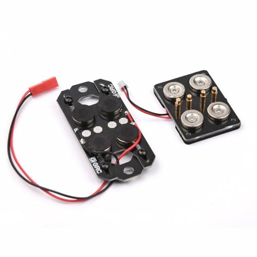 Magnetic Stealth Invisible Body Shell Post Mount for 1:10 RC Car SCX10 D90 TRX4 (BLACK)