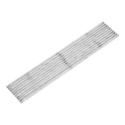 MECCANIXITY 10pcs 2.5mmx130mm Toys Shaft Round Rod Axles Drive Shaft for DIY RC Car Truck Boat Helicopter Model Part, Silver - size: 2.5mmx130mm