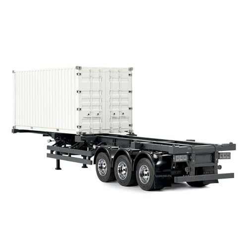 Orlandoo Hunter 1:32 Trailer Assembly Kit for RC Truck, Towing Semi Trailer, Skeleton Truck Container Trailer OH32N03 KIT, Trailers for Hauling Behind Car - color: Black