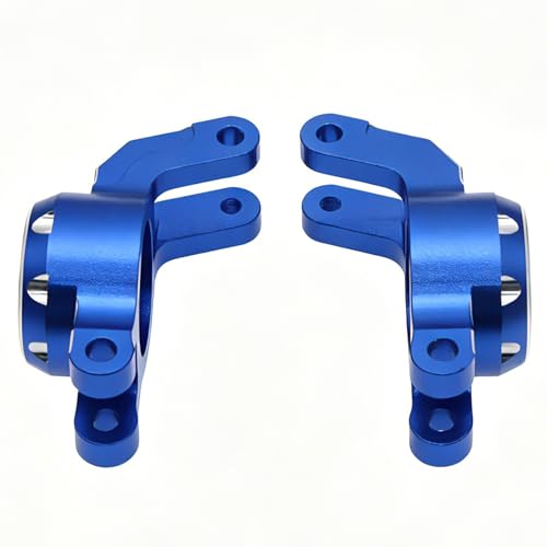 2Pcs Rear Hubs Steering Knuckles for ARRMA Mini Kraton 1/16 3S,Blue | CNC Aluminum,Upgrade Kit,Durable,Install Directly - color: Blue