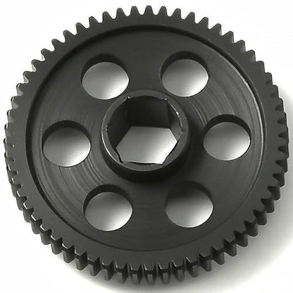 0.5Mod 57T & 59T Steel Spur Gear Main Gear CNC Machined Hardened Steel Upgrade for Arrma Granite Typhon Mojave Grom 1:18 1:16 1:14 Losi 1/12 RC Car Truck Replacement of #ARA311196 - size: 57T