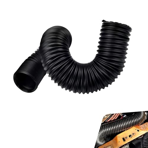 Car Air Intake Pipe, 2.9" Retractable Anti-leak Duct Hose to 39.3 ", Flexible Waterproof Cold Air Turbo Conduction Hose, Universal Modified Accessory for Cars SUVs Trucks (Black) - color: Black #2.9 "