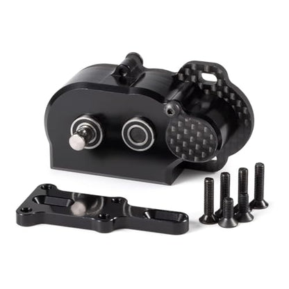 NOD Transmission Tiny LCG Gearbox,LCG Transmission,Machined Ultralight LCG Transmission Tiny Gearbox with Slidable Shim for Straight Axle Axial AR44 AR45 Enduro Vanquish F9 F10 (Black) - color: Black