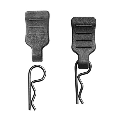 HobbyPark RC 0-14mm Hole Puncher Reamer Black & 0.7mm Rod Universal RC Car Body Clips with Pull Tabs