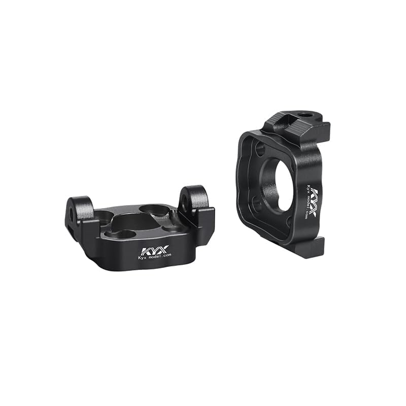 KYX Racing Aluminum Spindle Carrier Set Black Upgrades Parts Accessories for 1/18 RC Car LOSI Mini LMT 4X4 Monster Truck