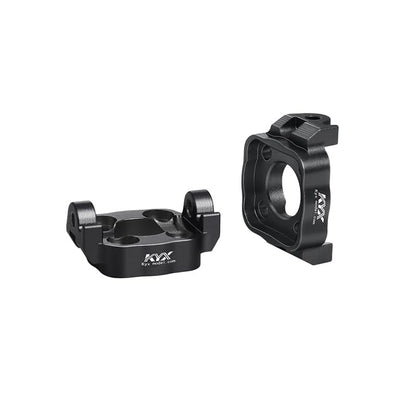 KYX Racing Aluminum Spindle Carrier Set Black Upgrades Parts Accessories for 1/18 RC Car LOSI Mini LMT 4X4 Monster Truck
