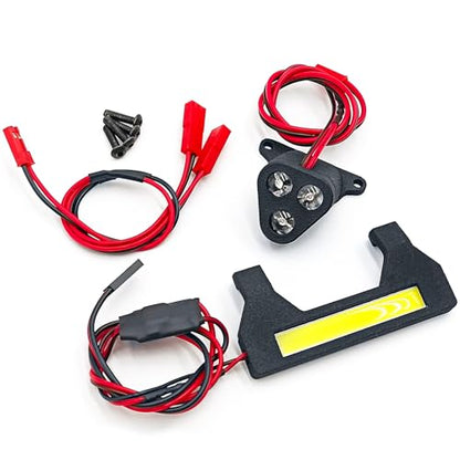 RC Car LED Lights Kit Front & Rear Light Lamp Taillight Headlight Set Compatible with Arrma Kraton EXB 1/8 RC Crawler Car Upgrade Parts Decoration LED Lights Accessories