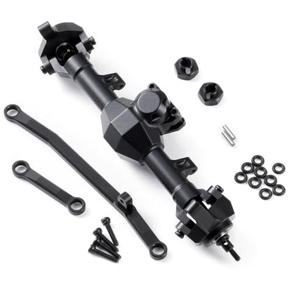 MOHERO +4mm SCX24 Extended Front Axles for Axial SCX24 Deadbolt Bronco JLU C10 Gladiator Base Camp Power Wagon 1/24 RC Crawler Car Upgrade Parts - color: Extended - Front Axle