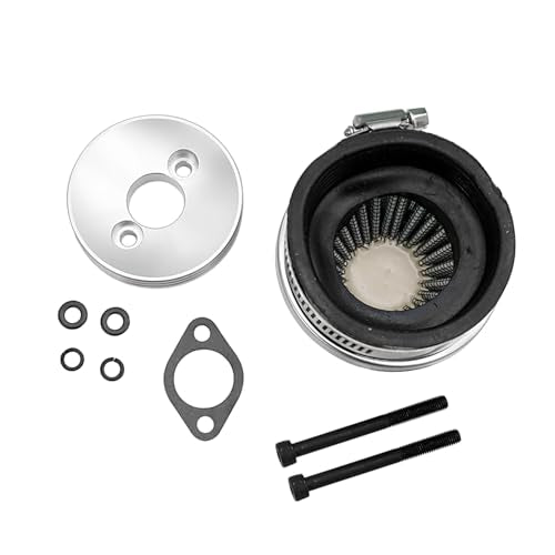 FLMLF Air filter Set for 1/5 RC Hpi Baja Rovan King Motor 5B 5T 5SC Losi 5ive T FG GoPed (Gray metal)