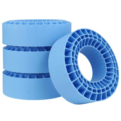 Soft 2.2" Silicone Tire Inserts, 4‑Pack, Fits 132–134mm (5.25" OD) Crawler Tires, Waterproof Foam Replacement for 1/10 RC Crawlers, 125×45mm, Enhanced Traction & Sidewall Support (Blue) - color: Blue