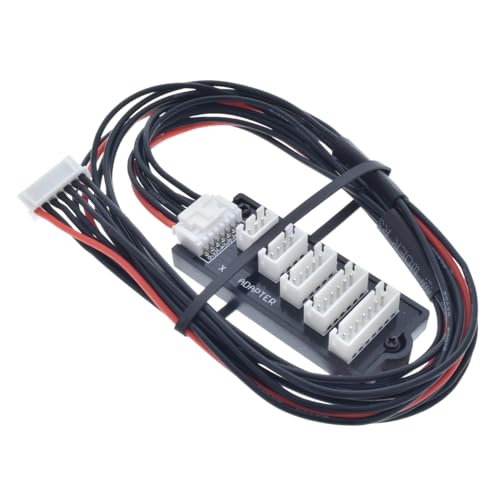 JST-XH 2S - 6S Balance Board with 60cm Extended Length JST-XH Adapter Cable - 60cm 20awg (100 Strand) Wire - Flexible Silicone Insulation - 2.54mm / 0.1" Pin Spacing