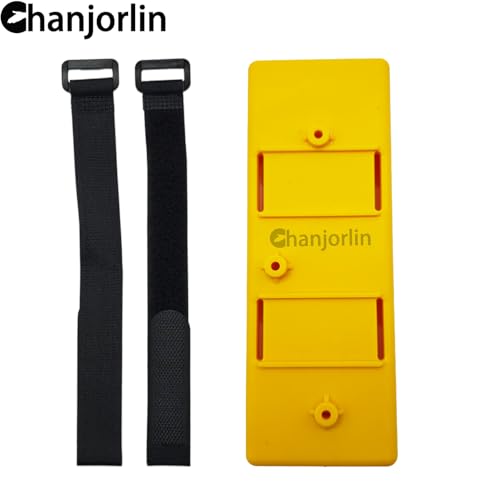 1/10 Crawler Car Battery Tray Case RC Hard Plastic Battery Box Accessories for 2S Lithium & 7.2V NiMH Battery Compatible with 1:10 Off Road Buggy Car Traxxas TRX4 Axial SCX10 II (Yellow) - color: Yellow