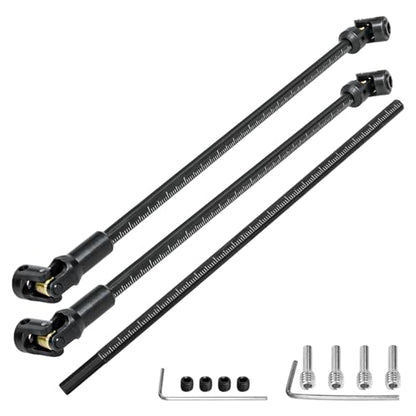 LRFHL 1/10 Crawler Driveshaft Stainless Steel, 68-229mm, Black | SCX10 Drive Shaft for 1/10 RC Crawler LCG Rigs Sportys Scalers Capra SCX10 Pro - color: Black