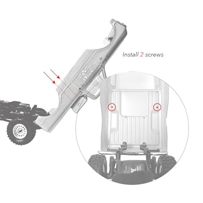 Tool Box Truck Bed upgrade parts for SCX24 C10 RC truck crawler 1/24 Scale（NO Truck included）