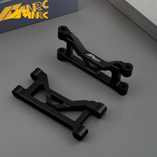 Alum Rear Upper Suspension a Arm for 1/16 Mini Maxx 4WD RTR RC Car Truck-107154-1 Upgrades Part Black - color: Black