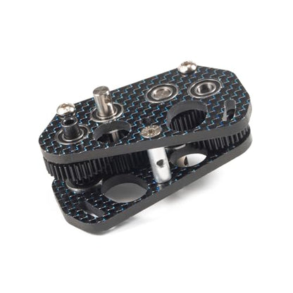Carbon Offset Dual Motor Transmission 48P DIG Overdrive Gearbox | 3:1 Output Ratio, Ultra-light 59g, Fit for 1/10 Comp Rigs LCG Crawler Chassis